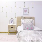 Tapis coton motif Z - rose - 120 x 160