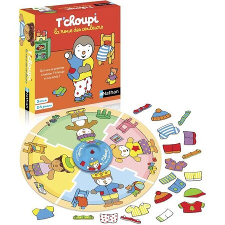 Nathan t'choupi la roue des couleurs  jeu d'observation