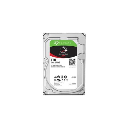 SEAGATE - Disque dur Interne - NAS Iron Wolf - 8To - 7 200 tr/min - 3.5" (ST8000VN0022)