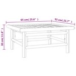 vidaXL Salon de jardin 2 Pièces avec coussins taupe bambou