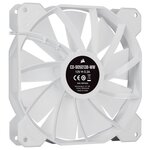 CORSAIR Ventilateur SP Series - White SP140 RGB ELITE - Diametre 140mm - LED RGB - Fan with AirGuide - Single Pack (CO-9050138-WW)