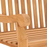 vidaXL Banc de jardin 114 cm Bois de teck solide