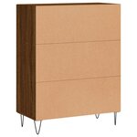 vidaXL Buffet chêne marron 69 5x34x90 cm bois d'ingénierie