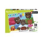 Petit ours brun puzzle 30 pieces - l'anniversaire de petit ours brun - nathan - puzzle enfant + poster - des 4 ans