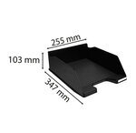 Corbeille À Courrier Combo Maxi Ecoblack - Noir - X 4 - Exacompta