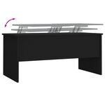 vidaXL Table basse Noir 102x50 5x46 5 cm Bois d'ingénierie