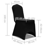 vidaXL Housse de chaise élastique 50 Pièces