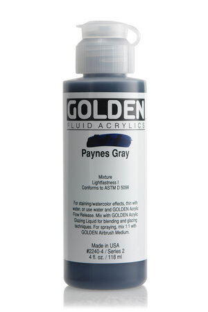 Peinture Acrylic FLUIDS Golden II 119ml Gris Paynes