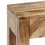 vidaXL Table console Bois de manguier massif 118 x 30 x 80 cm