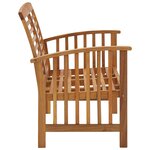 vidaXL Banc de jardin 119 cm Bois d'acacia solide