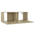 vidaXL Meuble TV Chêne sonoma 80x30x30 cm Aggloméré