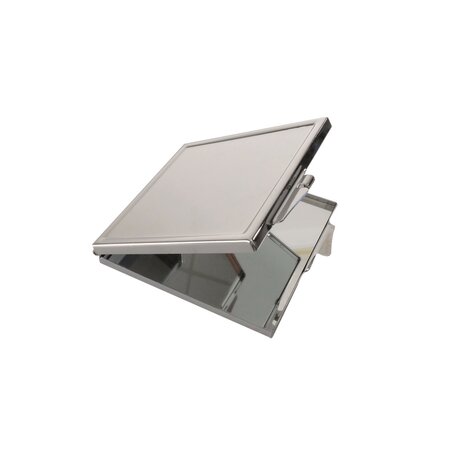 Diy - loisirs créatifs support a décorer -  miroir de poche carré 60mm