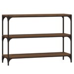 vidaXL Bibliothèque Chêne brun 100x33x70 5 cm Bois d'ingénierie acier
