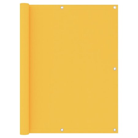 vidaXL Écran de balcon Jaune 120x600 cm Tissu Oxford
