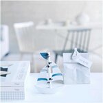 36 Confettis en bois - voilier - blanc