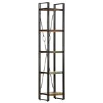 vidaXL Bibliothèque 5 niveaux 40x30x180 cm Bois de récupération massif