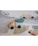 Tapis de jeu enfant lavable en coton - circuit voiture - 120 x 170 cm