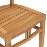 vidaXL Ensemble de salle à manger de jardin 5 Pièces Bois de teck solide