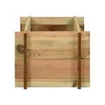 vidaXL Jardinière surélevée pour légumes Bois de pin imprégné 80 cm