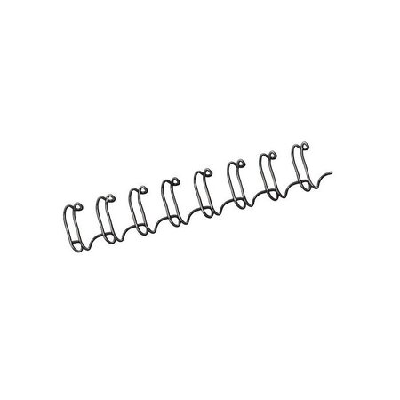 Pack de 100 baguettes à anneaux métalliques a4 14 mm noir fellowes