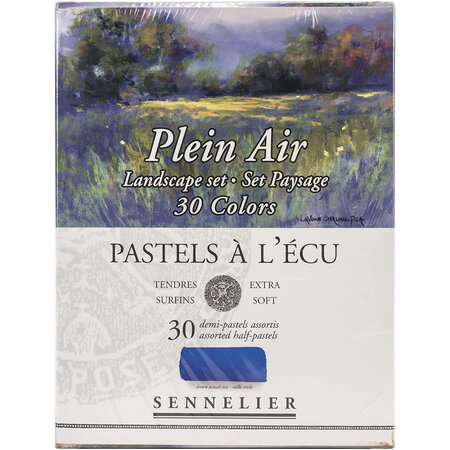 Boîte de 30 demi-pastels a l'écu - paysages de campagne - sennelier