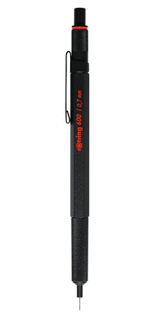 Porte-mine mécanique rOtring 600  0 7 mm  noir (1904442)