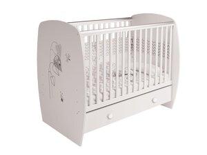 Lit NEVA 120 x 60 avec tiroir AMIS ZEN BLANC