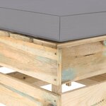 vidaXL Salon de jardin 4 Pièces avec coussins Bois imprégné de vert