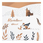 Carte De Vœux Etincelle Renard - Draeger paris