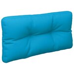 vidaXL Coussin de palette bleu 70x40x12 cm tissu