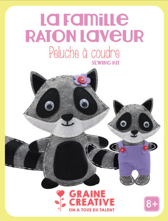 La Famille Raton Laveur Peluche A Coudre
