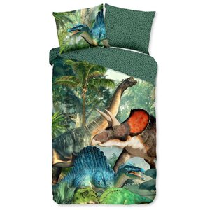 Good Morning Housse de couette enfant JURASSIC 140x200/220 cm Vert
