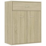 vidaXL Buffet Chêne sonoma 60x30x75 cm Aggloméré
