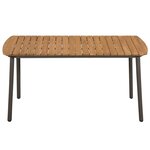 vidaXL Ensemble à dîner de jardin 5 Pièces Résine tressée Anthracite