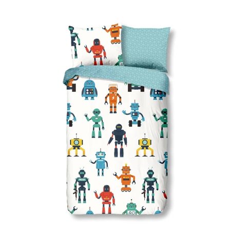 Good Morning Housse de couette pour enfants Robots 135x200 cm