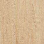 vidaXL Tables de chevet pieds en métal 2 Pièces Chêne sonoma 40x35x69 cm