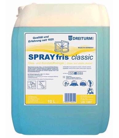 Bidon 10 Litres Nettoyant Surfaces en Verre SPRAYFRIS Classic DREITURM