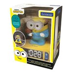 LES MINIONS Réveil avec veilleuse 3D et effets sonores - LEXIBOOK