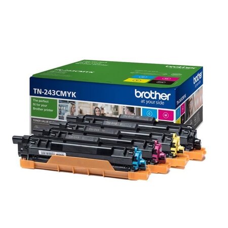 Brother pack 4 toners - consommables originaux (tn-243cmyk)