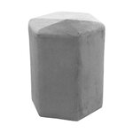 Pouf en velours côtelé guilia 35 cm