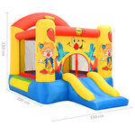Happy Hop Château gonflable avec toboggan 330x230x230 cm PVC