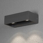 KONSTSMIDE Applique murale à LED Monza 2x6W Gris foncé