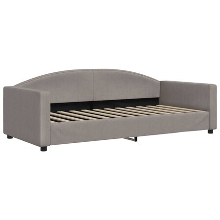 vidaXL Lit de repos taupe 90x200 cm tissu