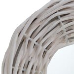 vidaXL Miroirs 3 Pièces Blanc 15 cm Osier