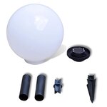 vidaXL Lampes d'allée à LED 2 Pièces 30 cm avec piquet de sol