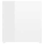 vidaXL Meubles TV 2 Pièces Blanc brillant 107x35x37 cm Aggloméré