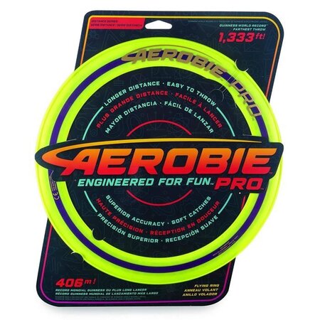Aerobie pro ring - anneau de lancer frisbee 33 cm- couleur aléatoire