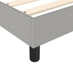 vidaXL Sommier à ressorts de lit Gris clair 120x200 cm Tissu