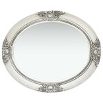 vidaXL Miroir mural style baroque 50x60 cm Argenté