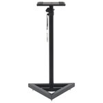 vidaXL Supports de haut-parleur de moniteur de studio 2 Pièces Noir Acier